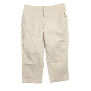 A New Day‎ Women's Straight High Rise Stretch Chino Pants Beige Size 16R